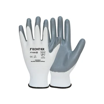 Karam Frontier Nitrile Palm Coated Gloves, 13 Gauge Polyester