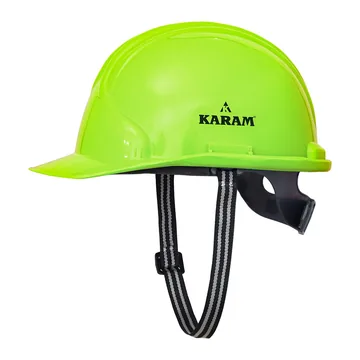Karam Safety Helmet with Peak, Quadro Corrugated Shell, EN 50365