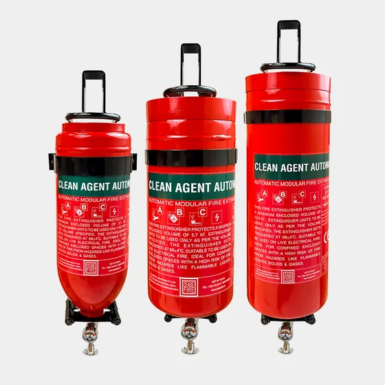 Ceasefire Automatic Fire Extinguisher, Clean Agent FK-5-1-12, Wall Mounted