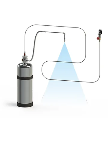 Kanex Pre-Engineered Kitchen Hood Suppression System, Wet Chemical 9 Litre