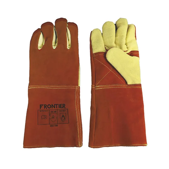 Karam Frontier Para-Aramid Palm Leather Gloves, Woollen Lined