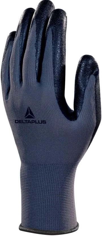 Delta Plus VE722 Polyester Gloves, Foam Nitrile Coated