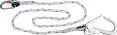 Delta Plus Single Rope Lanyard, 12 mm Stranded Rope