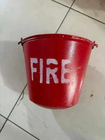Balaji Fire Safety Fire Bucket, Mild Steel, 5, 7 and 9 Litre