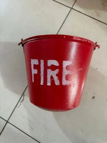 Balaji Fire Safety Fire Bucket, Mild Steel, 5, 7 and 9 Litre