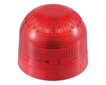 Apollo Conventional Open-Area Sounder VID, Red Body, Red Flash