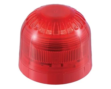 Apollo Conventional Open-Area Sounder VID, Red Body, Red Flash