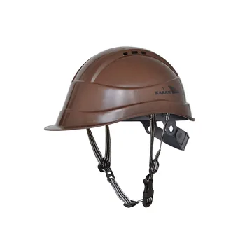 Karam Ventilated Safety Helmet with Peak and Y Type Chin Strap