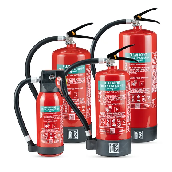 Ceasefire EN Approved Clean Agent Fire Extinguisher, HFC 236fa or Fluoroketone