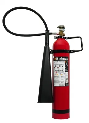 Minimax CO2 Fire Extinguisher, Aluminium Body