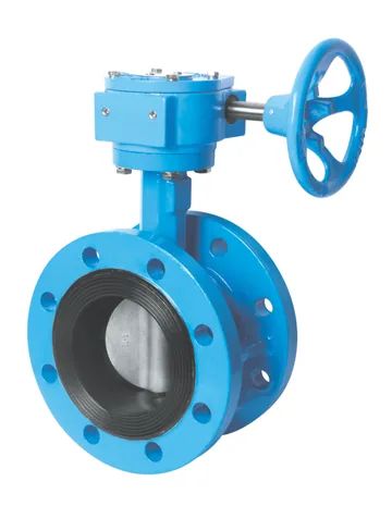Kartar Valves Double Flanged Butterfly Valve, Centre Line Disc, DI Body, PN 1.0 (K714, K715)