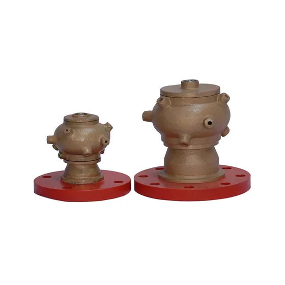 HD Fire Revolving Nozzle, Cast Bronze, 65 to 100 mm Flanged