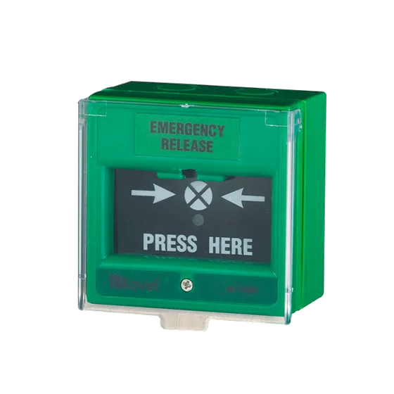 Ravel Emergency Release and Abort Call Points, Green and Yellow