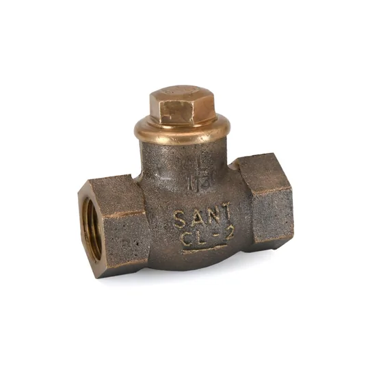 Sant Valves IS-14A Bronze Horizontal Lift Check Valve, IS 778 Class 2, Screwed