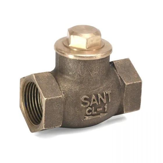 Sant Valves IS-14 Bronze Horizontal Lift Check Valve, IS 778 Class 1, Screwed
