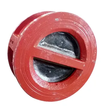 Kartar Valves Red Dual Plate Check Valve, CI Body, DI Doors, PN 16 (K-937)