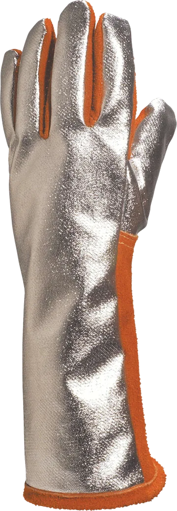 Delta Plus TERK400 Aluminised Leather Welding Gloves, 40 cm