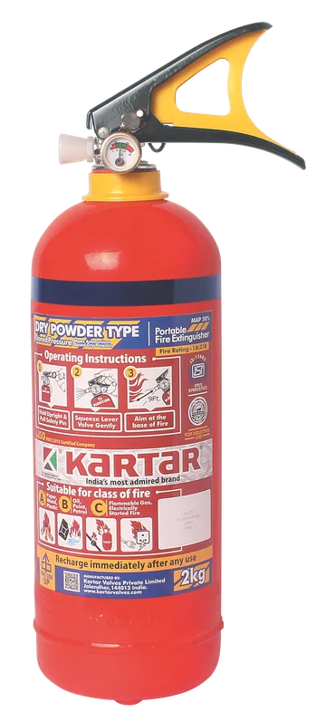 Kartar Valves Dry Powder Fire Extinguisher, 1 kg to 9 kg