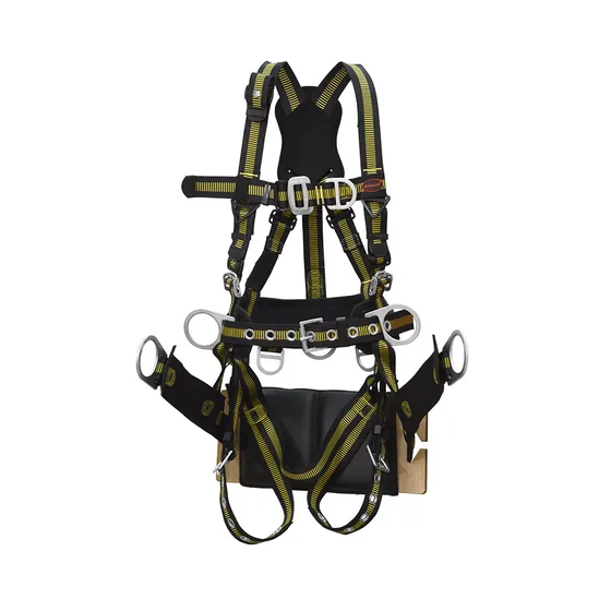 Karam FAP25508EDB+IMP009S Derrick Harness with 7 D-Rings and Sling Seat