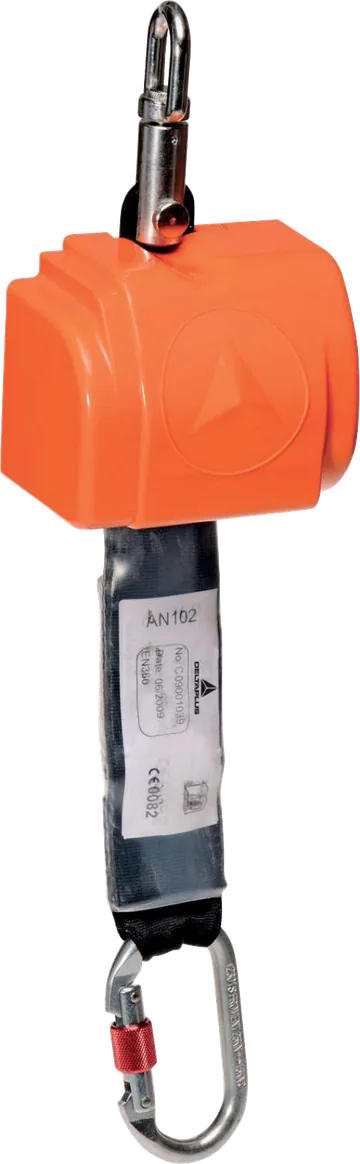 Delta Plus MINIBLOC AN102 Retractable Fall Arrester, 2.50 m Strap