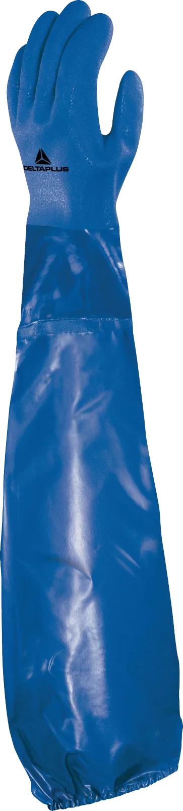 Delta Plus PETRO VE766 PVC Gloves, Full Arm 62 cm
