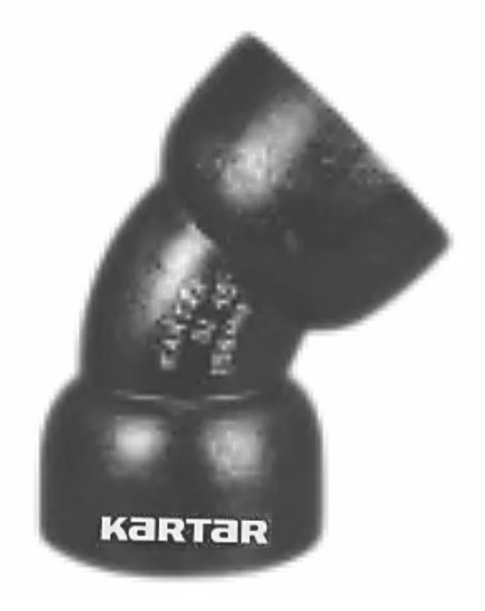 Kartar Valves DI Socket Bend, 45 Degree
