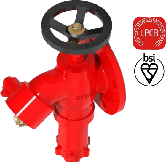 Aaag Pressure Reducing Landing Valve, Bronze, BS 5041-1, LPCB Approved, 65 mm