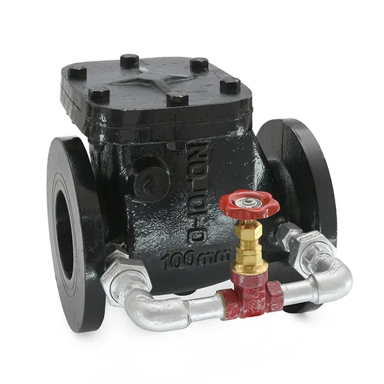 Zoloto Cast Iron Swing NRV with Bypass, PN 1.6, Flanged (1083C)