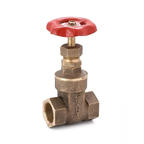 Sant Valves IS-1 Bronze Gate Valve, Non Rising Stem, IS 778 Class 1, Screwed