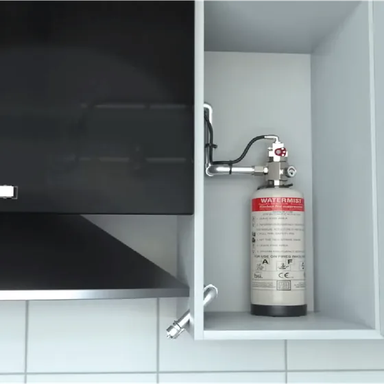 Ceasefire Residential Kitchen Suppression System, Watermist Based