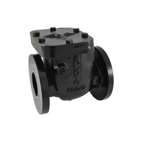 Zoloto Cast Iron Swing Non Return Valve, PN 1.6, Flanged (1083A)