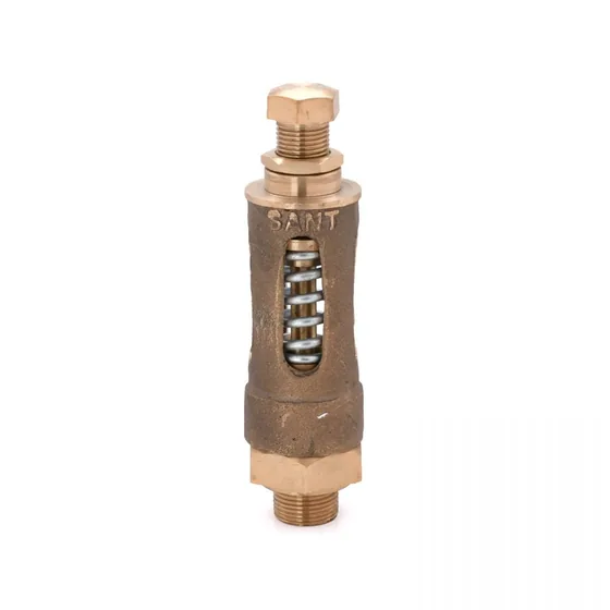 Sant Valves IBR-21 Bronze Pressure Relief Valve, Straight, Open Discharge