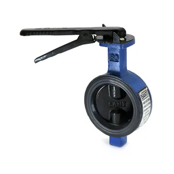 Sant Valves CR-24 Cast Iron Butterfly Valve, SS Disc, Lever, PN 10