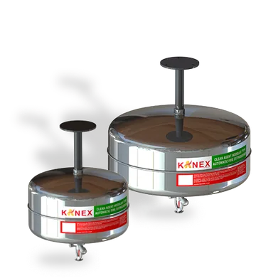 Kanex Automatic Modular Clean Agent Fire Extinguisher, FK-5-1-12 with Stainless Steel Body (RQ series)