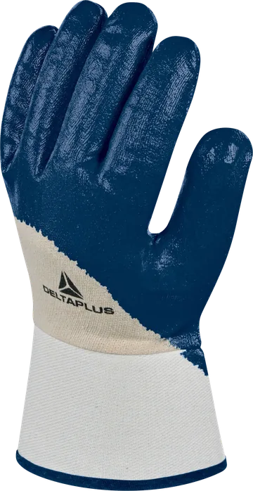 Delta Plus NI170 Nitrile Gloves, Safety Cuff, Ventilated Back