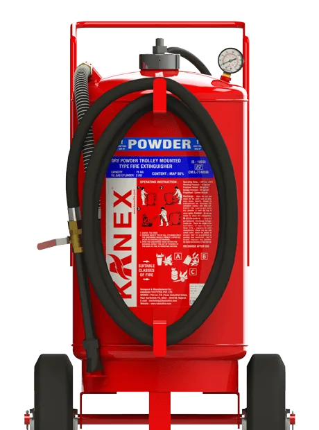 Kanex ABC Trolley Mounted Fire Extinguisher, MAP 90 (25 to 75 kg)