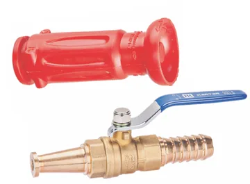 Kartar Valves Shut Off Nozzle, PVC (K914-P) or Brass with Ball Valve (K914-B)