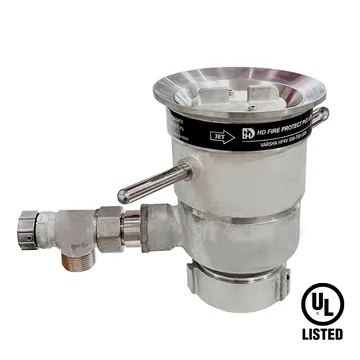 HD Fire Varsha HF4V Variable Flow Foam Nozzle, Stainless Steel, UL Listed