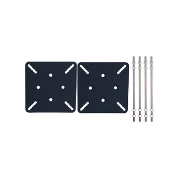 Karam Extremity and Intermediate Anchor Plates for Horizontal Lifelines