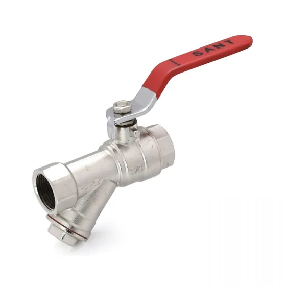Sant Valves FBV4 Forged Brass Ball Valve with Built In Strainer, PN-25
