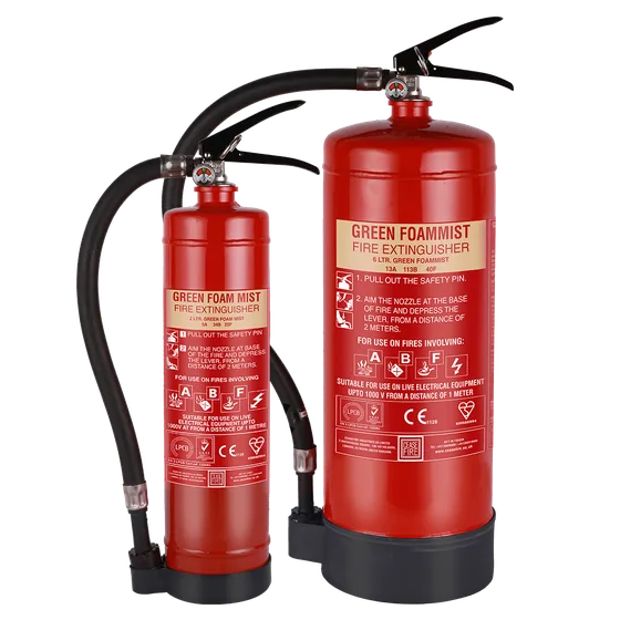 Ceasefire EN Approved Green Foam Mist Fire Extinguisher