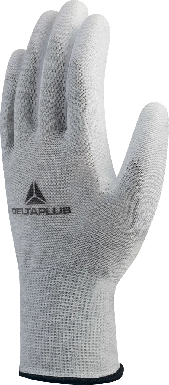 Delta Plus VE702PESD Antistatic ESD Gloves, PU Coated