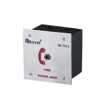 Ravel Fireman Telephone Jack with Addressable Monitor Module