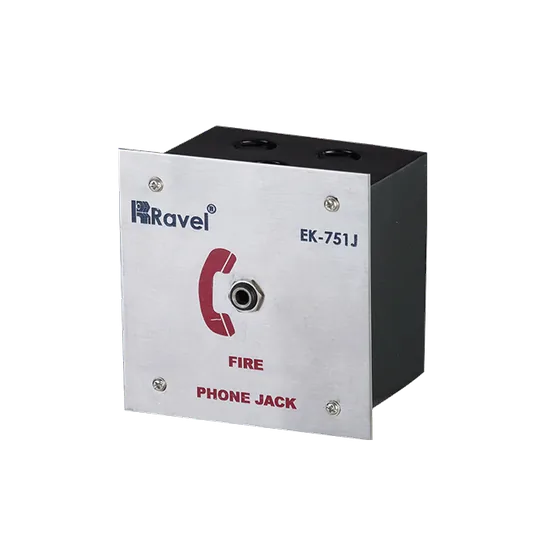 Ravel Fireman Telephone Jack with Addressable Monitor Module