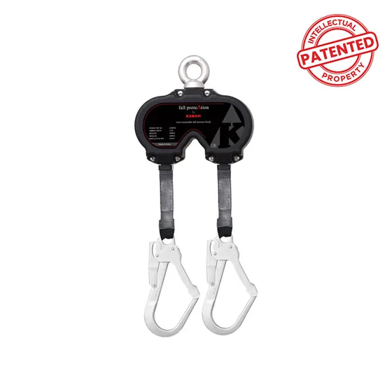Karam Twin Retractable Block, Aluminium Casing, Scaffold Hooks