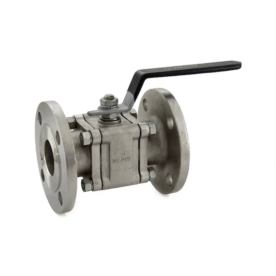 Zoloto SS 304 (CF8) Three Piece Ball Valve, Class 150, Flanged (1081A)