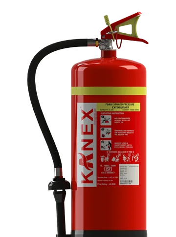 Kanex AFFF Foam Fire Extinguisher, Stored Pressure Stainless Steel Body (HQ series, 6 and 9)