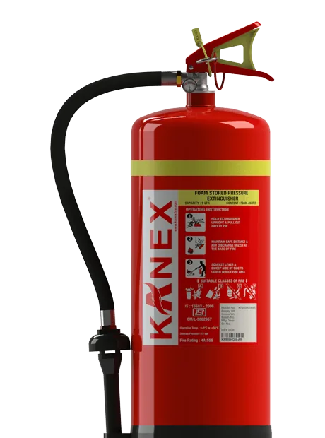 Kanex AFFF Foam Fire Extinguisher, Stored Pressure Stainless Steel Body (HQ series, 6 and 9)