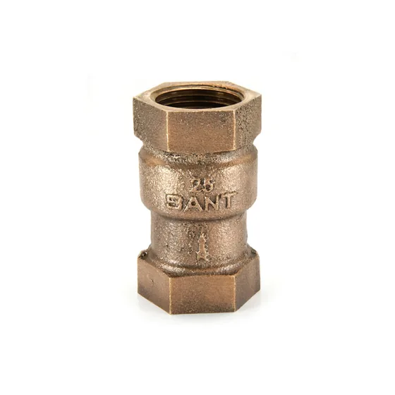 Sant Valves IS-8 Bronze Vertical Lift Check Valve, IS 778 Class 1, Screwed