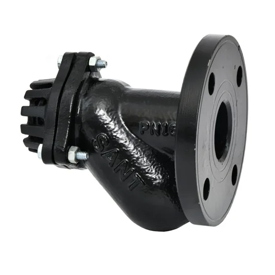 Sant Valves BFV Cast Iron Ball Foot Valve, Y Pattern, PN16, Flanged